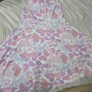 Place Multicolor Butterfly Print Top